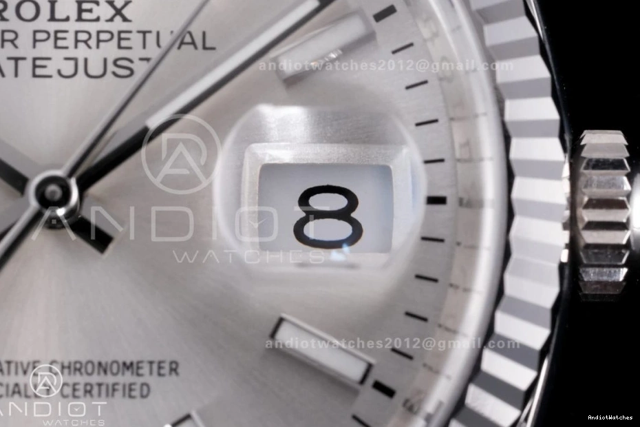 Stick 904L Best Silver 568 on 126234 Dial Jubilee DateJust 1:1 Edition Bracelet Clean SH Steel WellDesigned 36 0116